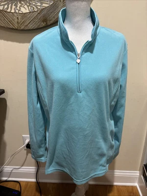 NY&C Sport Mujer Azul Claro 1/4 Cremallera Vellón Talla Grande Foto 1 de 3