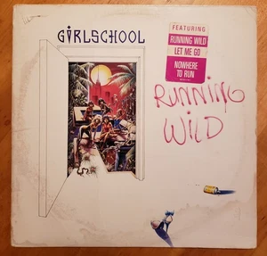 Girlschool Running Wild LP Vinyl Record - Picture 1 of 4