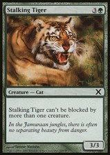 Magic the Gathering MTG Stalking Tiger (299) Tenth Edition   LP