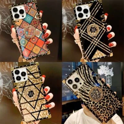 Flower Stand Holder Case Cover For iPhone 17 Pro Max 16 15 14 13 11 12 XS Max - Image 1 of 4