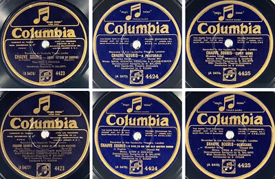 Mmes Birse & Ershova : Chauve-Souris (Chopin) 78 rpm X3 COLUMBIA 4423/24/25 - Photo 1/4