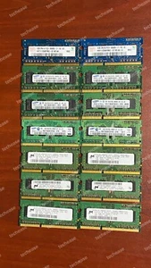1 GB PC3-8500 DDR3 1066MHz 204-pin SODIMM RAM - Untested, As Is, Lot of 14 - Picture 1 of 2