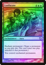 Confiscate FOIL 9th Edition NM Blue Uncommon MAGIC THE GATHERING CARD ABUGames