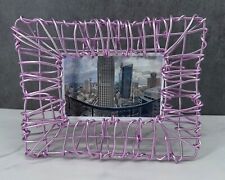 "Core" Handmade Anodized Aluminum  Picture Frame 4"X6", by Frank Steil, Pink