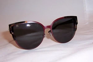 NEW CHRISTIAN DIOR WILDLY DIOR/S P7L-Y1 RED HAVANA/GRAY SUNGLASSES AUTHENTIC - Picture 1 of 9