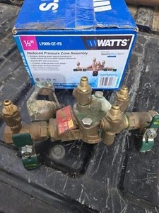 WATTS 1/2" Reduced Pressure Zone Assembly  LF009QT-RP - Picture 1 of 2