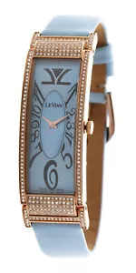 LeVian watch featuring Diamonds in Steel with a genuine leather Strap - Picture 1 of 7