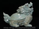8" Ancient Old Chinese Ru Kiln Porcelain Dynasty Dragon turtle Statue Sculpture
