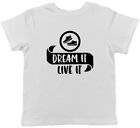 Dream It Live It   Running Childrens Kids T Shirt Boys Girls