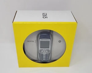 Nextel Motorola i265 Cell Phone Retro Blue Gray Original Box 2007 - Afbeelding 1 van 7