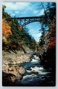 Postkarte Quechee Gorge, Ottauguechee River, Autobahnbrücke, Quechee, Vermont - Bild 1 von 2