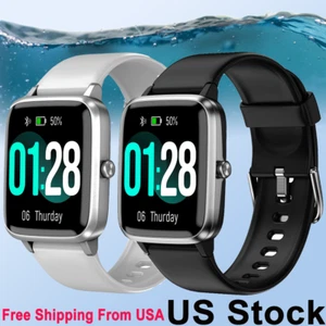 Waterproof Smart Watch Sleep Heart Rate Monitor Men Women Watch For iOS Android - Picture 1 of 9