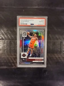 2022 Donruss Optic Basketball #147 Jalen Green HOLO PSA 10 Houston Rockets POP 1 - Picture 1 of 2