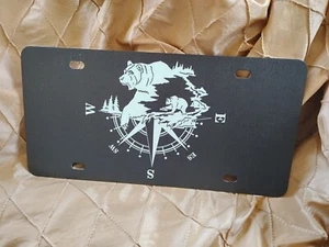 Bear Nautical License Plate Vanity Car Novelty Tag 6 by 12 Inch NEW - Picture 1 of 4