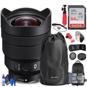 Sony FE 12-24mm f/4 G Lens + BackPack + 64GB Card + More