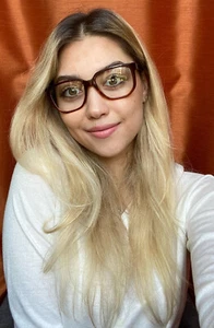 Nuevo marco de anteojos Trussardi TR 12735 LB Havana 54 mm para hombre y mujer - Imagen 1 de 11