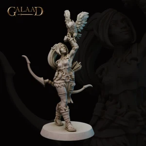 Amazon Archer/Ranger con Búho - Miniaturas de Galaad - Mazmorras y Dragones de Fantasía - Imagen 1 de 2