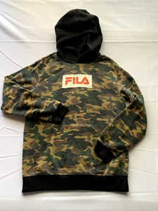 Fila Boys long sleeve Camouflage Hoodie size L 14-16 - Picture 1 of 6