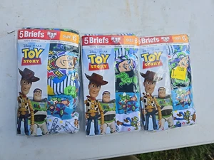 Lot of 3 Toy Story Boys Size 6 Cotton Briefs, 5 Pack New - Picture 1 of 3