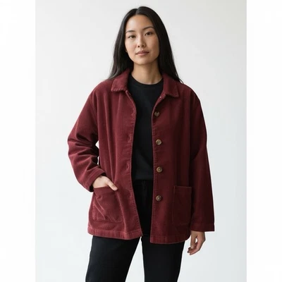 Isaac Mizrahi Live! Maroon Corduroy Jacket Blazer US Size Large - Image 1 of 4