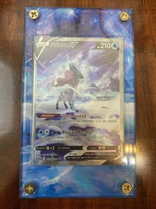 Pokemon Suicune V Crown Zenith GG38/GG70 Holo Rare with Custom Art Case! NM/M 🧊 - Picture 1 of 7