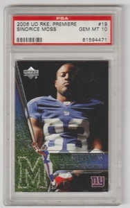 2006 Upper Deck Rookie Premiere #19 Sinorice Moss PSA 10 - Picture 1 of 2