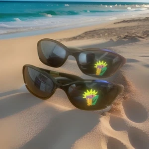 SUNGLASSES {LOT OF 2} ALL BLACK ON BLACK - Picture 1 of 3