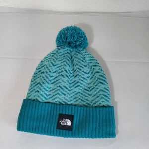NWT Kids Teal The North Face Winter Hat One Size - Picture 1 of 7