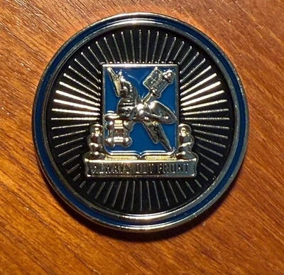 US Army Military Intelligence Challenge Coin - Always Out Front - Image 1 of 3