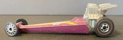 Hot Wheels Redline 1975 vintage púrpura Cool One Zap Dragster Hong Kong Foto 1 de 4