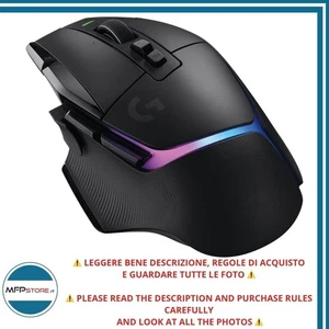 Mouse Gaming Wireless Logitech G502 X PLUS RGB HERO 25K Nero - TESTATO - Zdjęcie 1 z 17