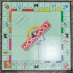 Vintage 1998 Parker Brothers Monopoly Deluxe Edition Game Board in Exc Used Cond - Picture 1 of 2