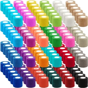 144 Rolls Self Adhesive Bandage Wrap 2 Inch Colorful Self Adherent Wrap Tape ... - Picture 1 of 7