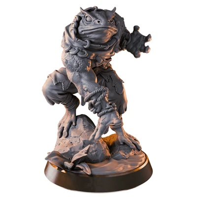 Toadfolk Monk – 32mm Resin Miniature | D&D 3D Printed Fantasy Figure - Image 1 of 4