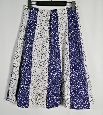 Womens Handmade Cottagecore Strawberry Floral Patchwork Skirt Sz S Boho Prairie - Image 1 of 4