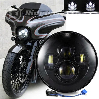 Proyector de haz alto/bajo de faros LED de 7 pulgadas usado para Harley-Davidson Street Glide Foto 1 de 4