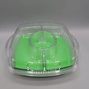 Pampered Chef Cool & Serve Square Divided Serving Tray #2292 Veggie insert - Picture 1 of 4