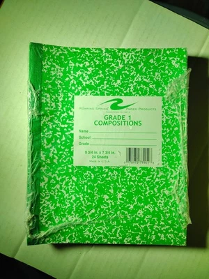 Roaring Spring Grade 1 Composition Book 24 Sheets Green (Pack Of 12 Book) - Изображение 1 из 3