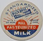 Vintage milk bottle cap BUCK BROS Pasteurized Dairy Prodcuts Urbana Ohio unused