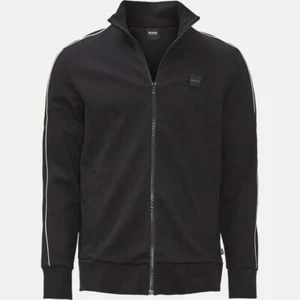 Track Mens BOSS Jacket Black Full Zip With Logo - Sommers 39 Size M - Picture 1 of 6