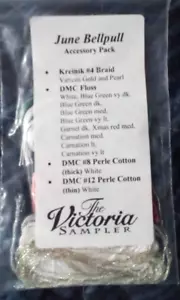 The Victoria Sampler June Bell pull Accessory Thread Pack - Picture 1 of 2