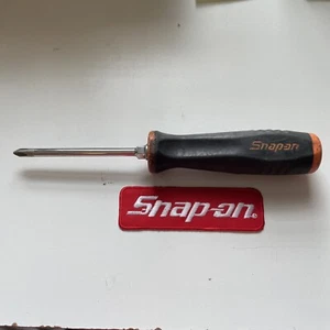 Snap On Tools 9 Inch Phillips Cushion Grip Screwdriver Orange And Black - Picture 1 of 10