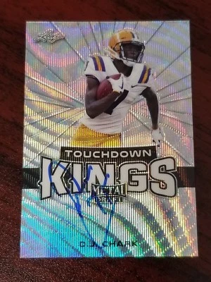 2018 Leaf Metal TD Kings Wave Rookie Auto D.J. Chark LSU Jaguars WR Short Print - Image 1 of 2