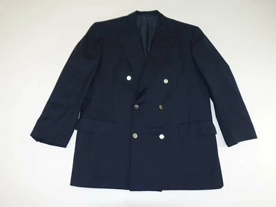 Blazer Gian Luca Isaia Napoli Azul Marino Doble Pecho 44 Regular Super 150s Foto 1 de 4