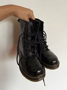 Dr. Martens Doc 1460 Pascal Black Leather Boots Women's Size US 5 UK 3 - Picture 1 of 4
