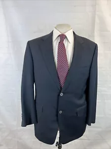 Canali Men's Dark Navy Blue Solid Wool Blazer 42R $2,195 - Picture 1 of 12
