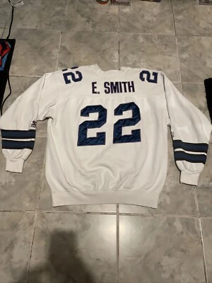 Винтажная толстовка 90-х Dallas Cowboys Emmitt Smith размер L стартовая футболка - Изображение 1 из 4