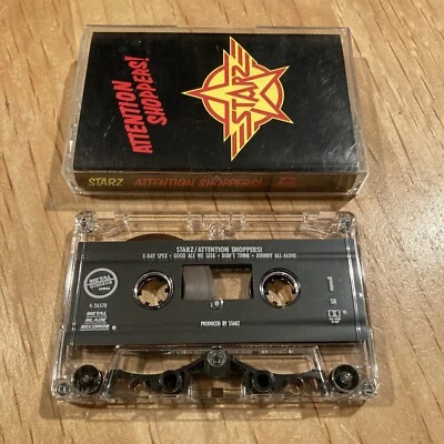 Starz - Attention Shoppers CASSETTE TAPE 90s US issue aerosmith kiss ted nugent - Image 1 of 3