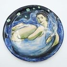 Anita Klein hand painted plate ~ Young Angel at Night 1999