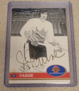 JP PARISE 1991-92 FUTURE TRENDS '72 CANADA CUP 1972 GOLD AUTOGRAPH AUTO SP #99 - Picture 1 of 3